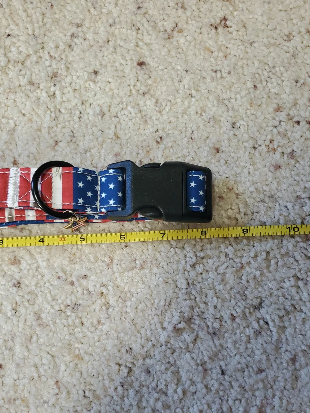 American Flag Adjustable Dog Collar - Stars & Stripes